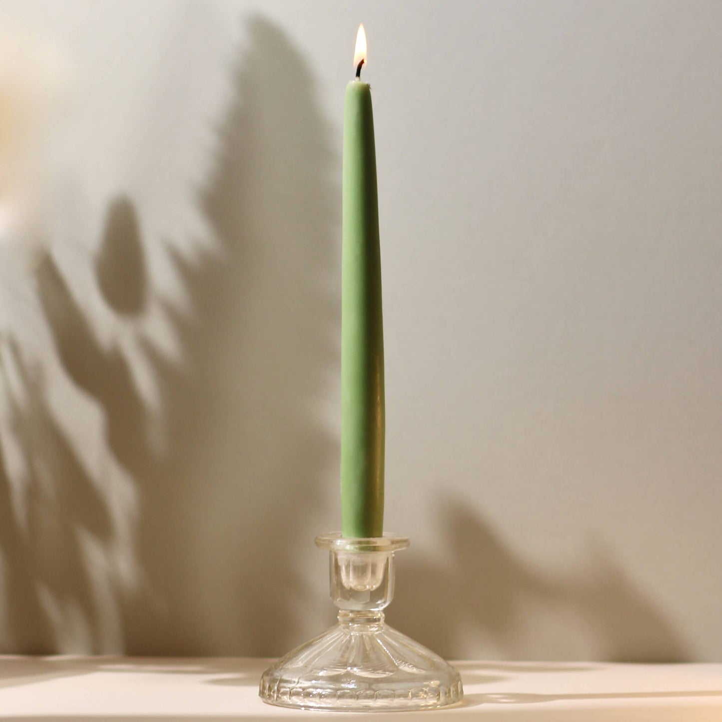 Soft Pastel Tones Beeswax & Soy Blend Thick Taper Candles