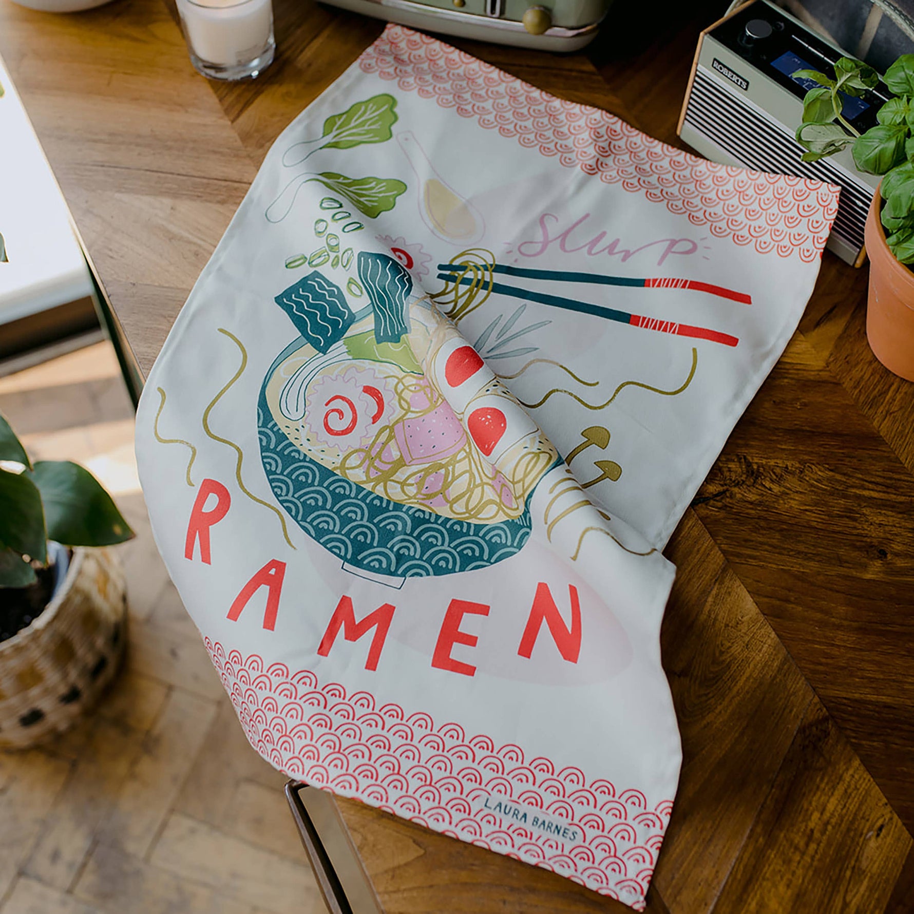 Ramen Organic Cotton Tea Towel - KOLAB by Makers Quarter