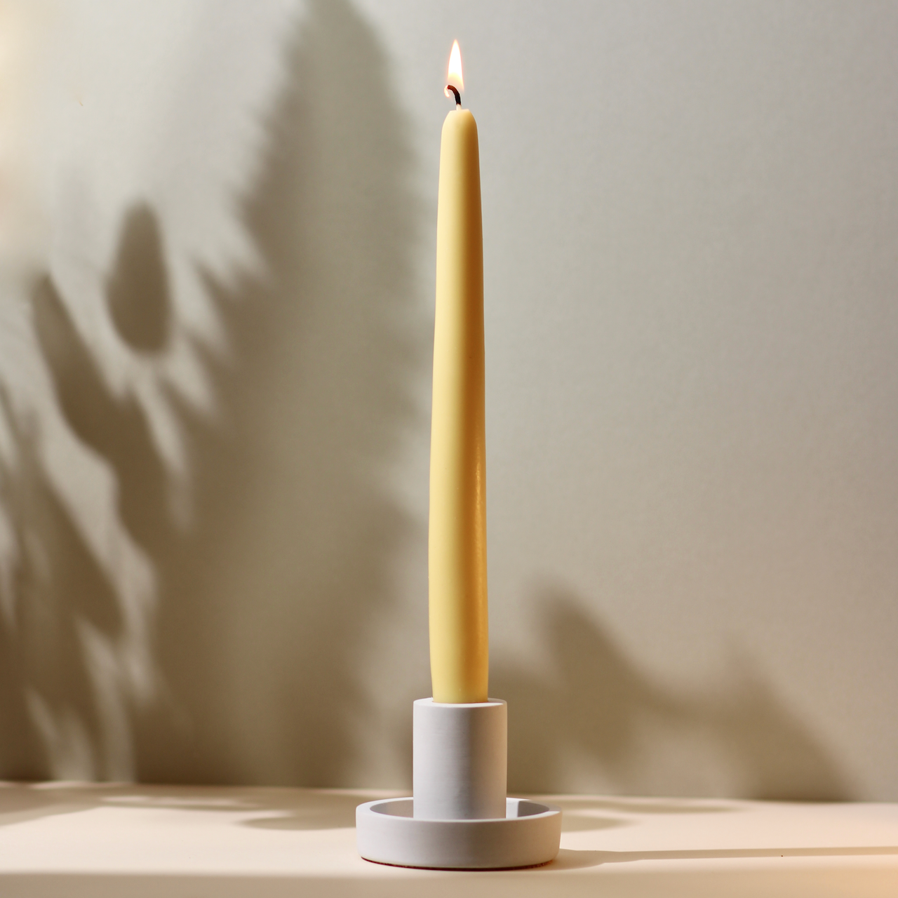 Soft Pastel Tones Beeswax & Soy Blend Thick Taper Candles