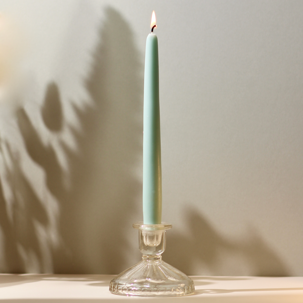 Soft Pastel Tones Beeswax & Soy Blend Thick Taper Candles