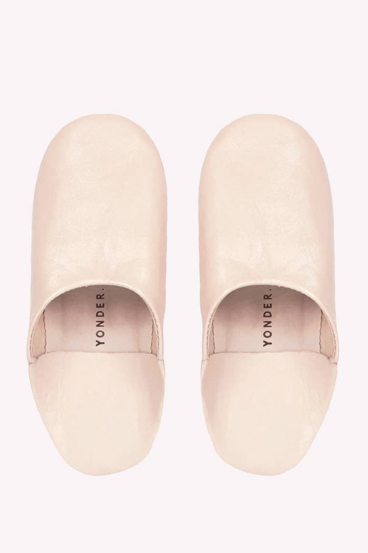 Leather Babouche Slippers | Natural - KOLAB by Makers Quarter