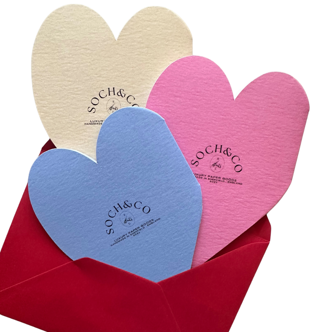 Happy Birthday cake heart card