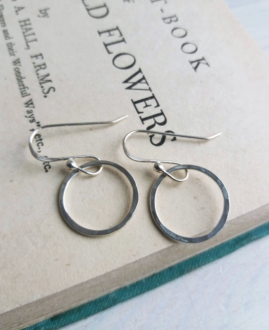 Sterling Silver Circle earrings - KOLAB by Makers Quarter
