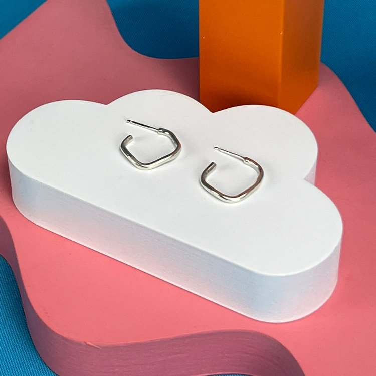 Mini Cloud Hoop Earrings - KOLAB by Makers Quarter