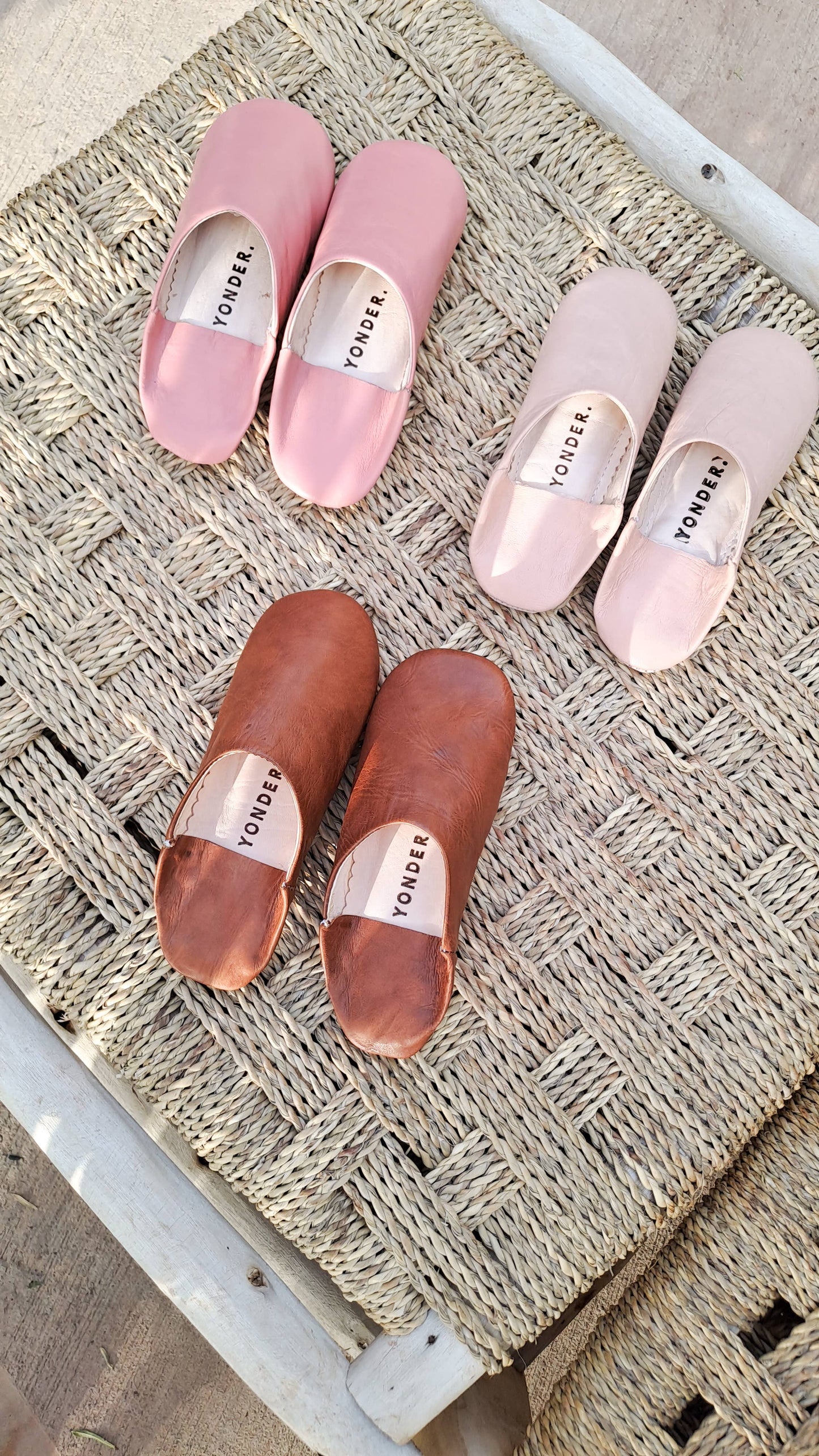 Leather Babouche Slippers | Toffee - KOLAB by Makers Quarter