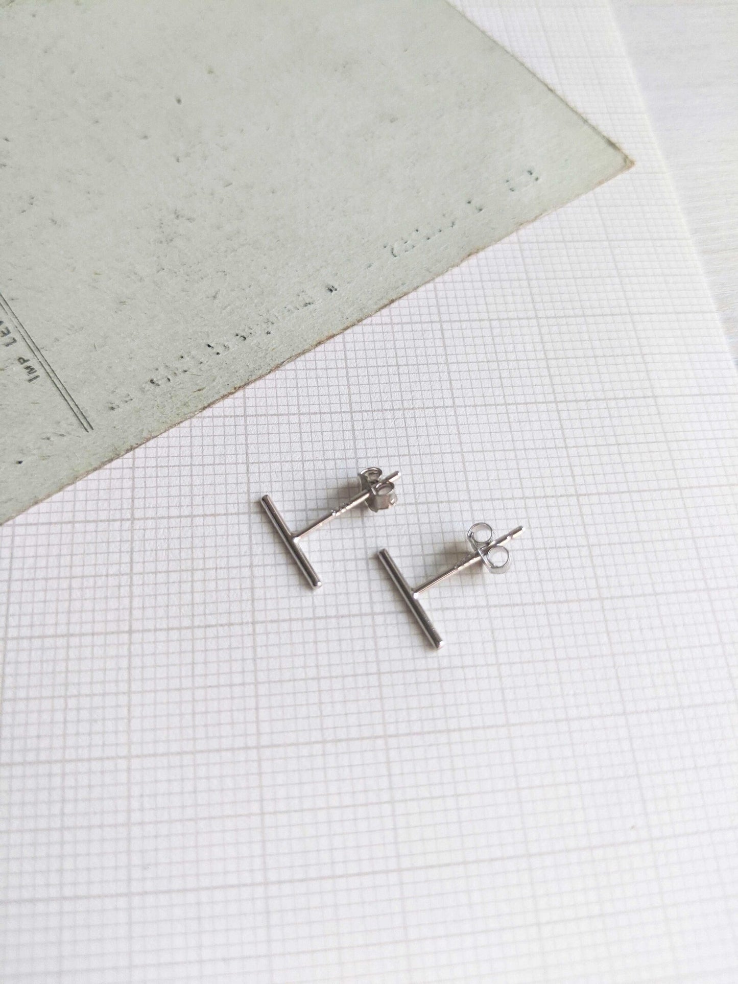 Sterling Silver Stick Studs