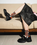 Tartan Cotton Socks - Red Dot Modern - KOLAB by Makers Quarter