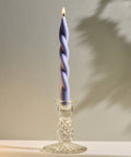Soft Pastel Handmade Beeswax & Soy Blend Spiral Twist Candle - KOLAB by Makers Quarter