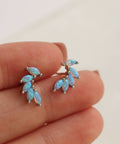 Gold Vermeil Opal Wing Stud Earrings - KOLAB by Makers Quarter