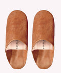 Leather Babouche Slippers | Toffee - KOLAB by Makers Quarter