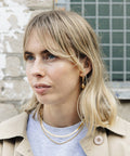 Gold Double Layer Feature Necklace, Waterproof - KOLAB by Makers Quarter