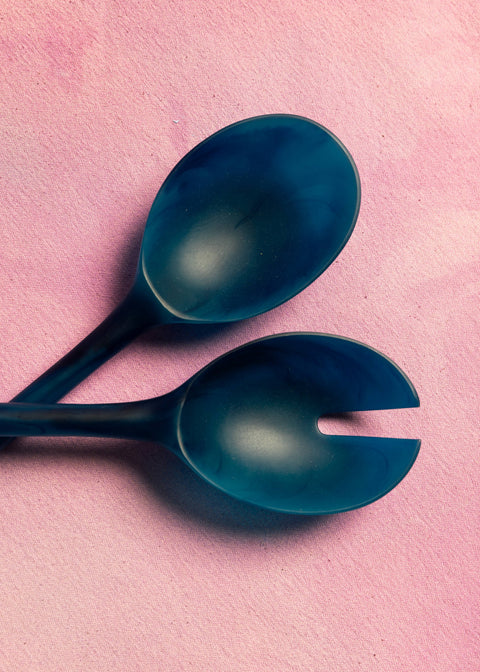 NEW Salad Servers - Blue Set - KOLAB by Makers Quarter