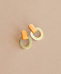Around Brass Stud Earrings - KOLAB by Makers Quarter
