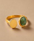 Esme Stone Ring 18k Gold Plated Waterproof in Gift Box - KOLAB by Makers Quarter