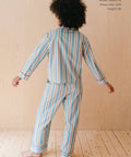 Cotton Pyjamas in Blue Stripe - KOLAB by Makers Quarter