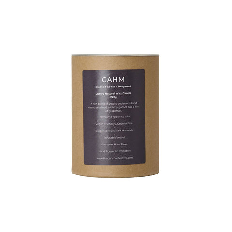 Smoked Cedar and Bergamot Soy Wax Candle | Luxury Candles - KOLAB by Makers Quarter