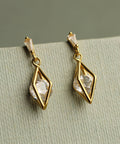 Rhombus Geometric Jewel Earrings - KOLAB by Makers Quarter
