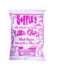 Black Pepper, Sea Salt, & Olive Oil  Pitta Chips (15 x60g) - KOLAB by Makers Quarter