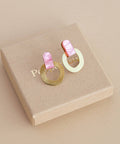 Around Brass Stud Earrings - KOLAB by Makers Quarter