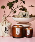 Big Amber Christmas Candle - KOLAB by Makers Quarter