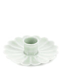 Enamel Flat Flower Candle Holder - Light Grey - KOLAB by Makers Quarter