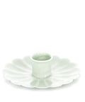 Enamel Flat Flower Candle Holder - Light Grey - KOLAB by Makers Quarter