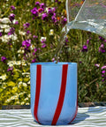Atina Glassware - Blue & Red - KOLAB by Makers Quarter