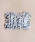 Cotton Cushion Cover in Navy Ruffle - KOLAB by Makers Quarter