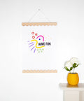 A3 Scalloped Maple Wall Print Hanger - KOLAB by Makers Quarter
