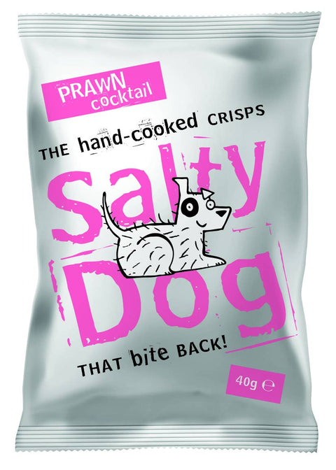 Salty Dog *UK ONLY* hand cooked crisps Prawn Cocktail 40g
