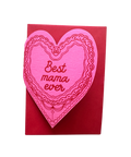 Best mama ever cake heart card - KOLAB by Makers Quarter