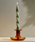 Soft Pastel Handmade Beeswax & Soy Blend Spiral Twist Candle - KOLAB by Makers Quarter