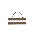 A4 Scalloped Walnut Wall Print Hanger - KOLAB by Makers Quarter