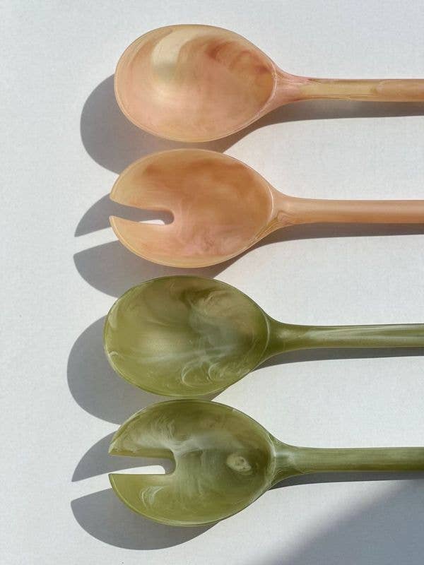 Salad Servers - Olive Set