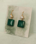 Cobalt Blue Vintage Glass Earrings - KOLAB by Makers Quarter