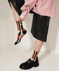 Tartan Cotton Socks - Red Dot Modern - KOLAB by Makers Quarter