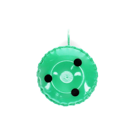 Enamel Chamberstick Candle Holder - Green