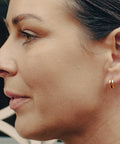 Gold Double Layer Huggie Hoop Earrings, Waterproof - KOLAB by Makers Quarter