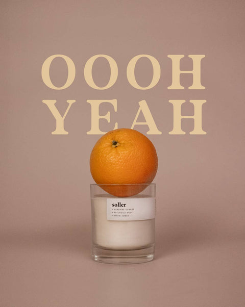 Soller | Warm Orange + Seared Amber | Premium Soy Wax