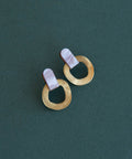 Around Brass Stud Earrings - KOLAB by Makers Quarter