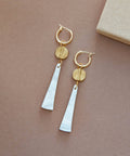 Power Drop Hoop Earrings - KOLAB by Makers Quarter