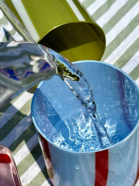 Atina Glassware - Blue & Red