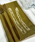 Linen Blend Napkins - Asparagus (set of 2) - KOLAB by Makers Quarter