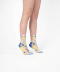Flower Garden Sheer Socks - Spring Pink - KOLAB by Makers Quarter