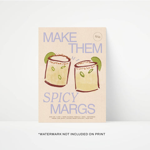 Spicy Marg Print - KOLAB by Makers Quarter