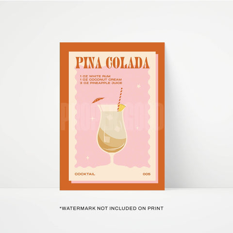 Pina Colada Print - KOLAB by Makers Quarter