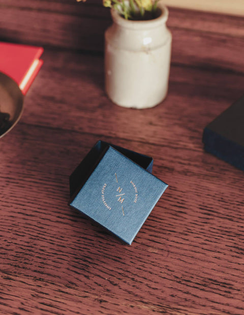 Gold Black Onyx Stone Ring, Waterproof