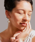 Abalone Pearl Fan Earrings - KOLAB by Makers Quarter