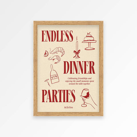 Endless Dinner Parties Print - KOLAB by Makers Quarter