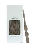 MÆGEN Single Twist Taper Candles - Individual - Mink - KOLAB by Makers Quarter